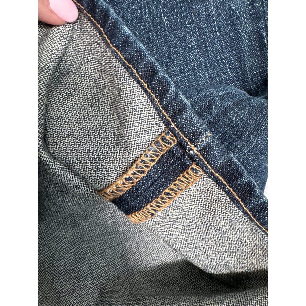 True Religion Mens 38 Bobby Blue Jeans 90s Y2K Buttons Casual Comfort Western - Picture 12 of 13